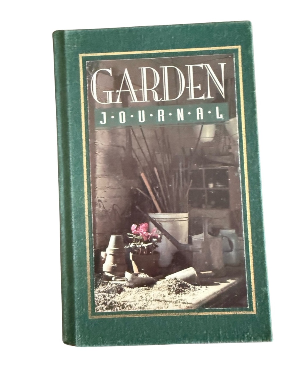 Vintage Garden Journal Hardcover Book - Green Cover